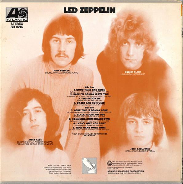 Led Zeppelin : Led Zeppelin (LP, Album, PR )