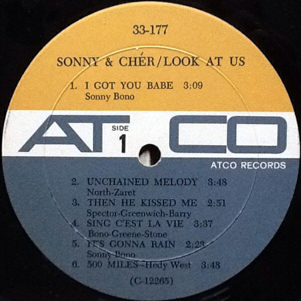 Sonny & Chér* : Look At Us (LP, Album, Mono, Mon)