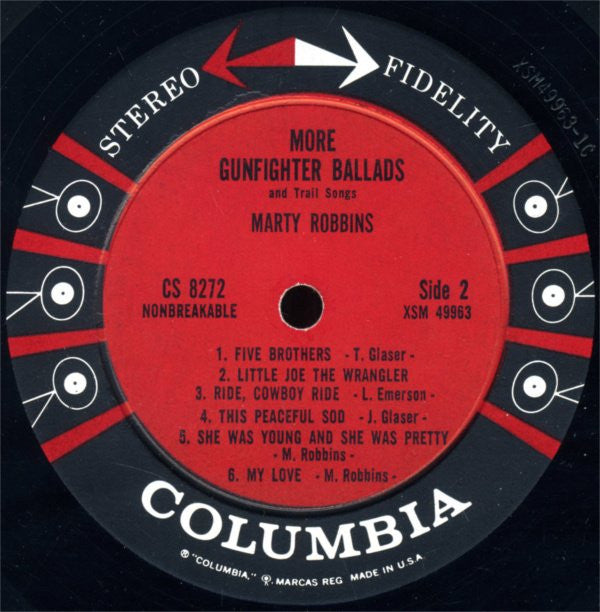 Marty Robbins : More Gunfighter Ballads And Trail Songs (LP, Album, Hol)