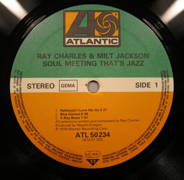 Ray Charles & Milt Jackson : Soul Meeting (LP, Album, RE, Gat)