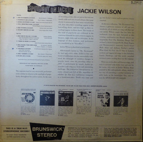 Jackie Wilson : Spotlight On (LP, Album)