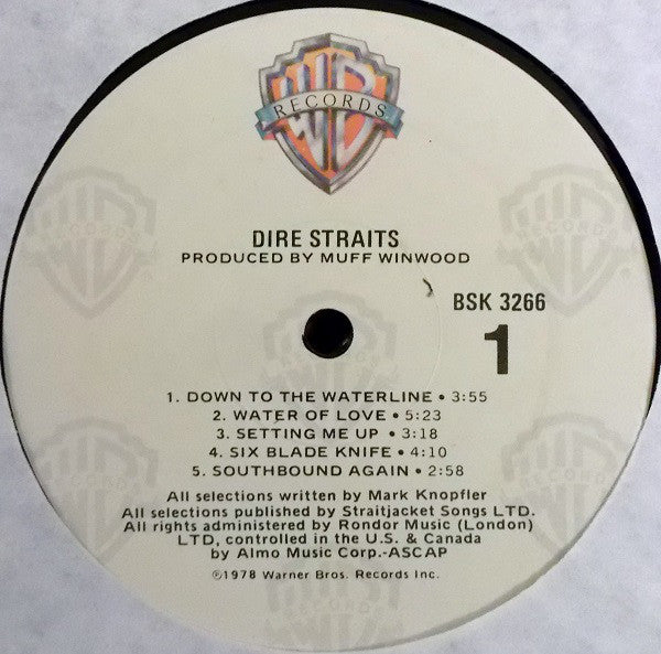 Dire Straits : Dire Straits (LP, Album, RP)