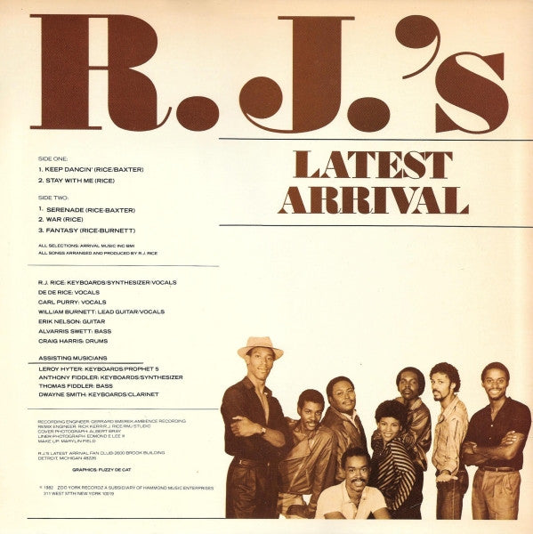 R.J.'s Latest Arrival : R.J.'s Latest Arrival (LP, Album)