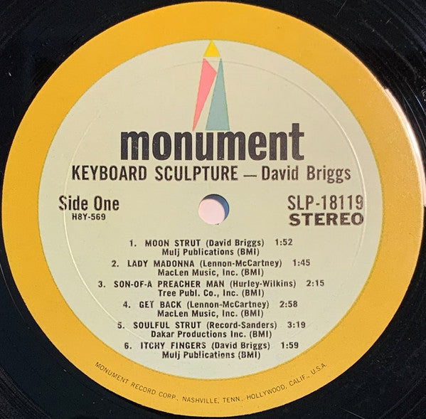 David Briggs (2) : Keyboard Sculpture (LP, Album)