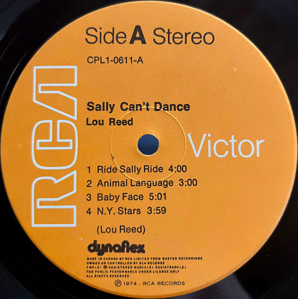 Lou Reed : Sally Can't Dance (LP, Album)