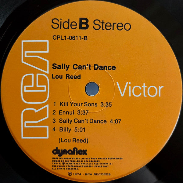 Lou Reed : Sally Can't Dance (LP, Album)