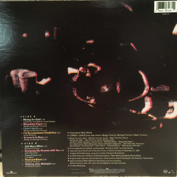Cowboy Junkies : The Trinity Session (LP, Album)