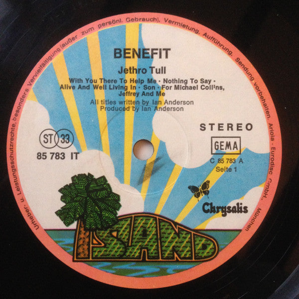 Jethro Tull : Benefit (LP, Album, RE, Sin)