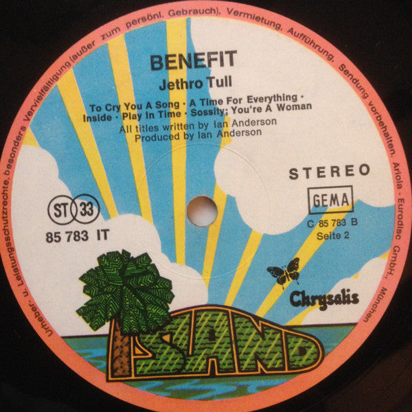 Jethro Tull : Benefit (LP, Album, RE, Sin)