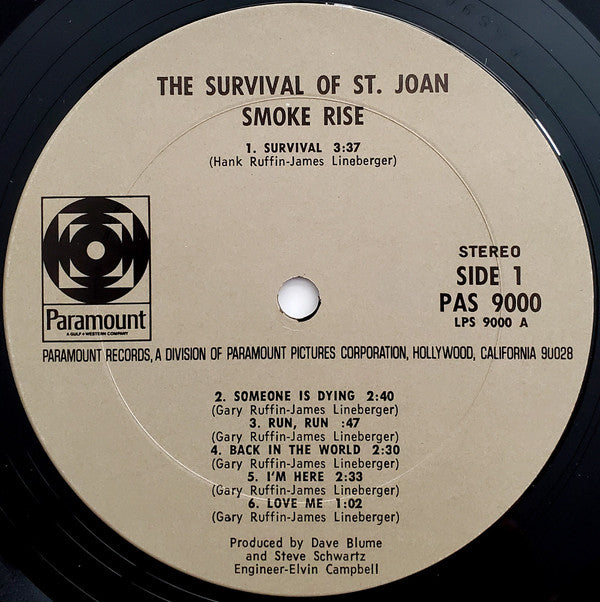 Smoke Rise : The Survival Of St. Joan (2xLP, Album)