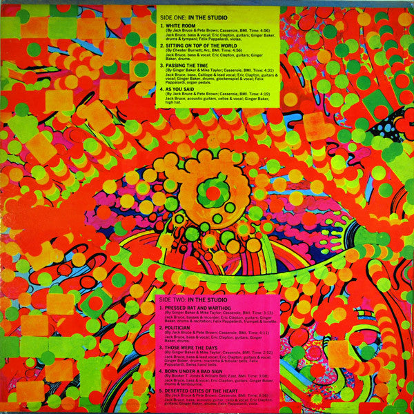 Cream (2) : Wheels Of Fire (2xLP, Album, Ter)