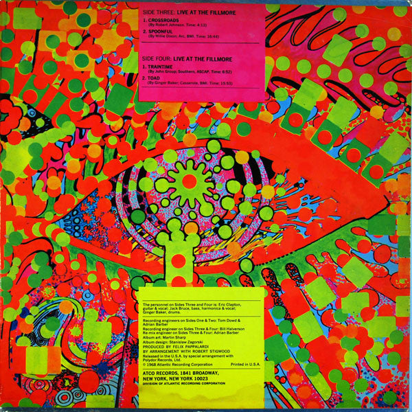 Cream (2) : Wheels Of Fire (2xLP, Album, Ter)