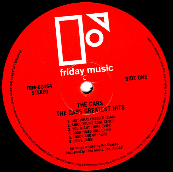 The Cars : Greatest Hits (LP, Comp, RE, Gat)