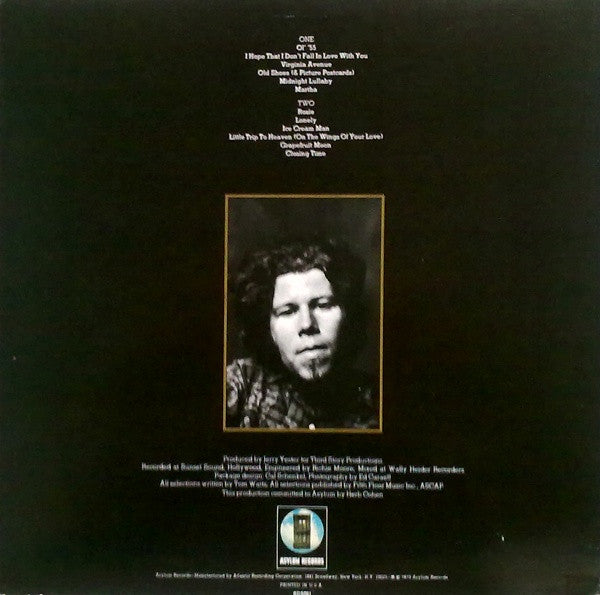 Tom Waits : Closing Time (LP, Album, RE, RP, Spe)