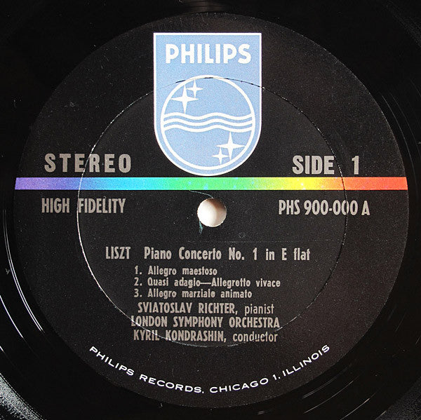 Sviatoslav Richter, Franz Liszt, London Symphony Orchestra, Kiril Kondrashin : Concerto No.1 / Concerto No.2 (LP)