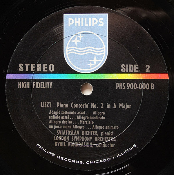 Sviatoslav Richter, Franz Liszt, London Symphony Orchestra, Kiril Kondrashin : Concerto No.1 / Concerto No.2 (LP)