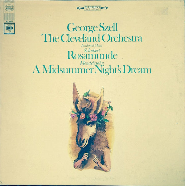 George Szell, The Cleveland Orchestra, Franz Schubert, Felix Mendelssohn-Bartholdy : Rosamunde / A Midsummer Night's Dream (LP, Album)