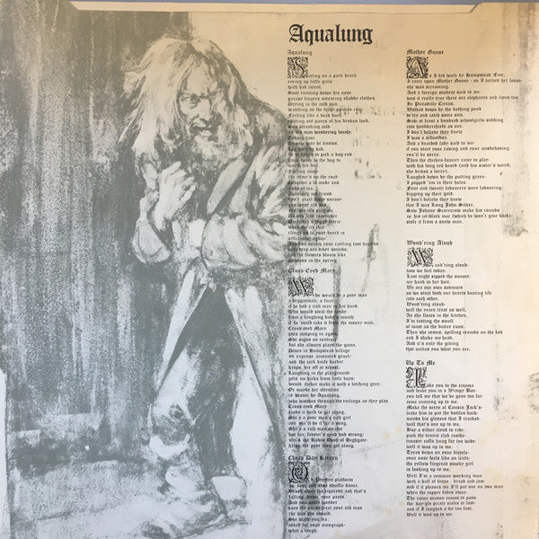 Jethro Tull : Aqualung (LP, Album, RP, Gat)