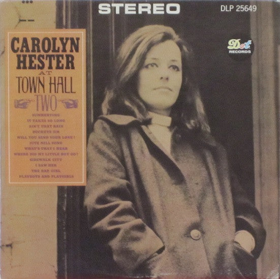 Carolyn Hester : At Town Hall Two (LP, Album, Mono)