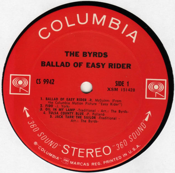 The Byrds : Ballad Of Easy Rider (LP, Album, San)