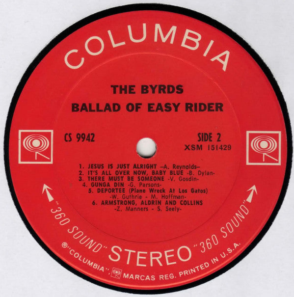 The Byrds : Ballad Of Easy Rider (LP, Album, San)