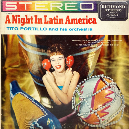Tito Portillo And His Orchestra : A Night In Latin America (LP, Album)