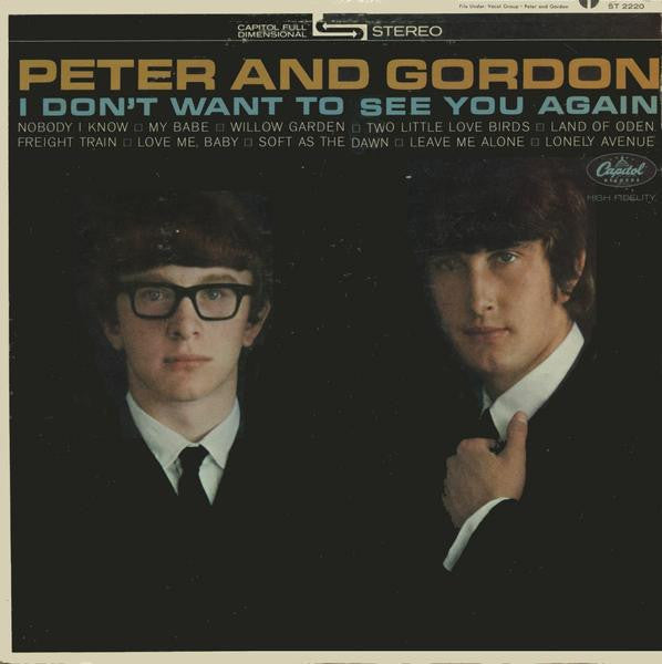 Peter & Gordon : I Don't Want To See You Again (LP, Album, Scr)