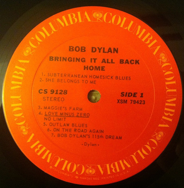 Bob Dylan : Bringing It All Back Home (LP, Album, RE, San)
