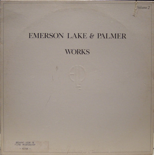 Emerson, Lake & Palmer : Works Volume 2 (LP, Album, RI,)
