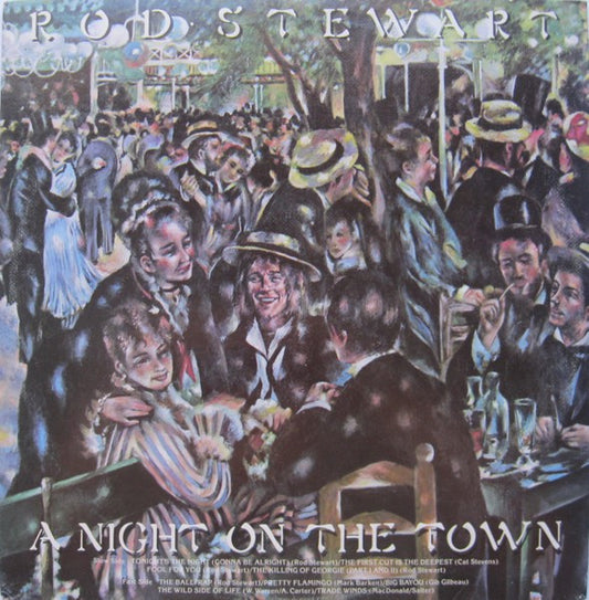 Rod Stewart : A Night On The Town (LP, Album, RP, Gol)