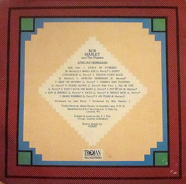 Bob Marley & The Wailers : African Herbsman (LP, Comp)