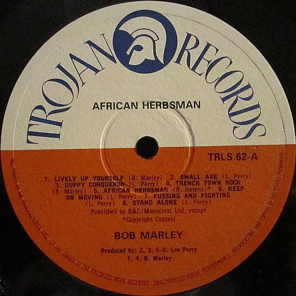 Bob Marley & The Wailers : African Herbsman (LP, Comp)