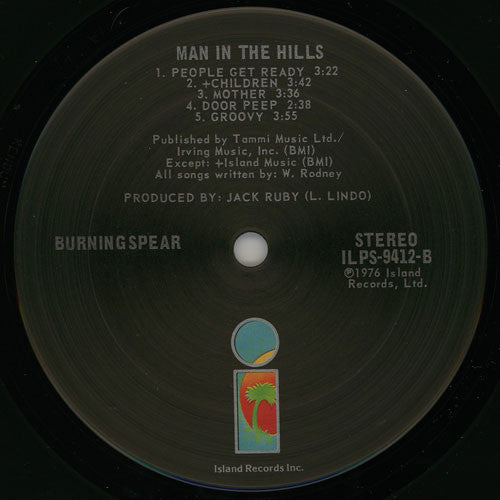 Burning Spear : Man In The Hills (LP, Album, San)
