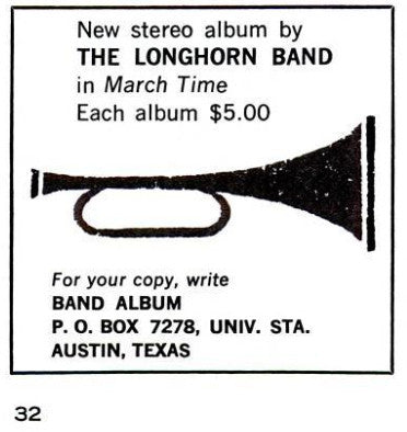 University Of Texas Longhorn Band : March Time (LP)