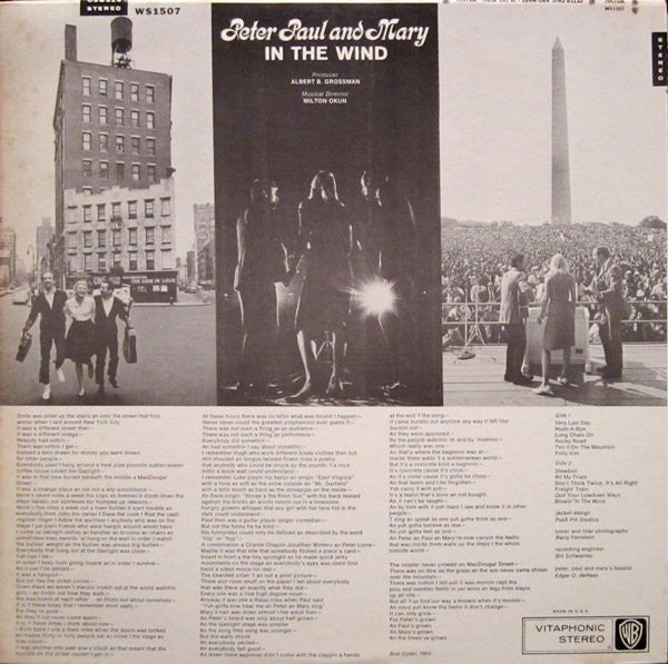Peter, Paul & Mary : In The Wind (LP, Album)