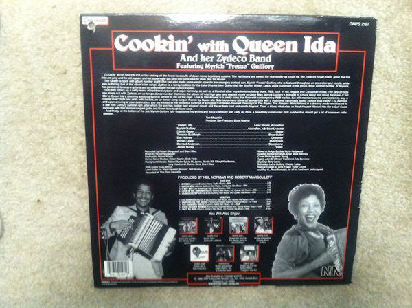 Queen Ida And The Bon Temps Zydeco Band Featuring Myrick Guillory : Cookin' With Queen Ida And Her Zydeco Band Featuring Myrick "Freeze" Guillory (LP)