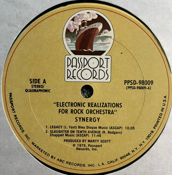 Synergy (3) : Electronic Realizations For Rock Orchestra (LP, Album, Quad, Pit)