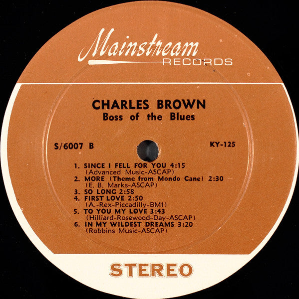 Charles Brown : Boss Of The Blues (LP, Album)