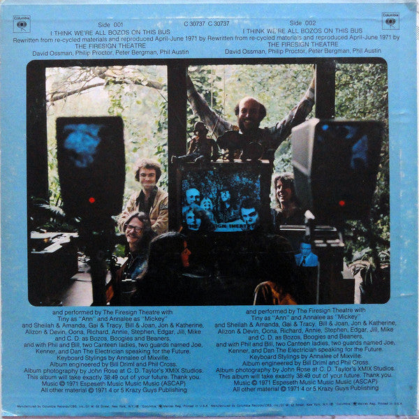 The Firesign Theatre : I Think We're All Bozos On This Bus (LP, Album)