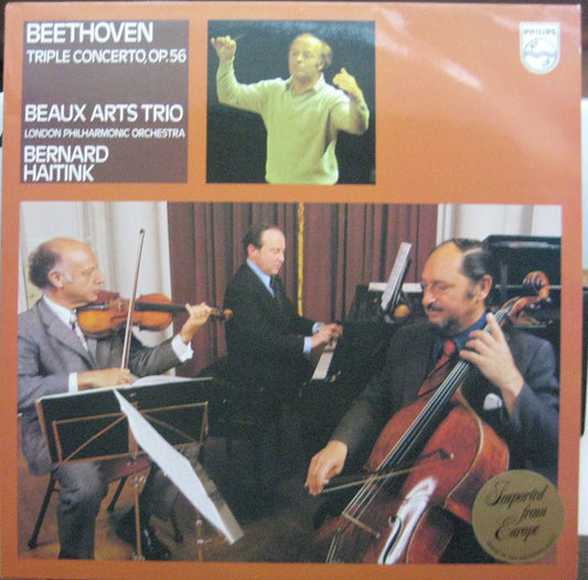 Ludwig van Beethoven, Bernard Haitink, Beaux Arts Trio, London Philharmonic Orchestra : Triple Concerto, Op. 56 (LP)