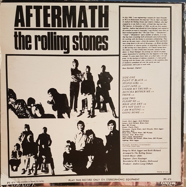 The Rolling Stones : Aftermath (LP, Album, RE, 26 )