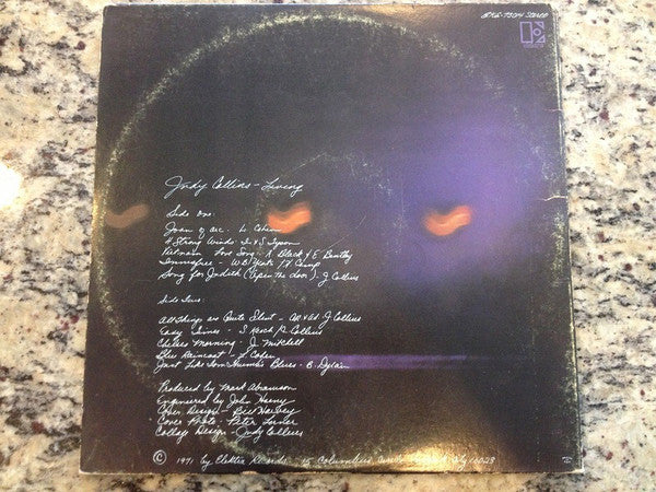 Judy Collins : Living (LP, Album, Gat)