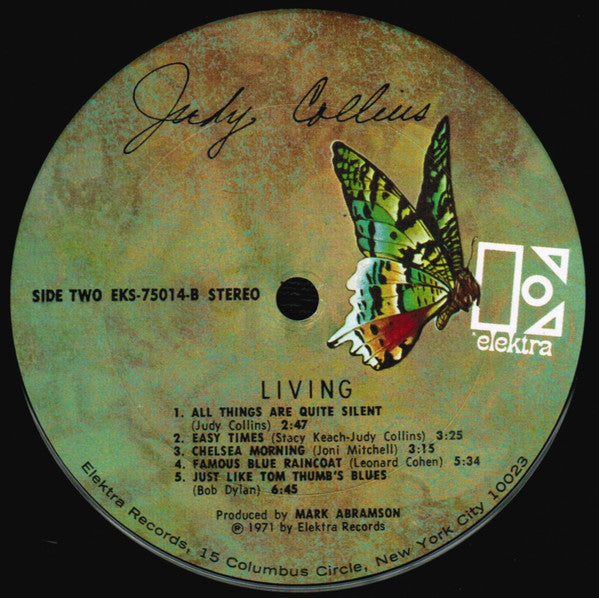 Judy Collins : Living (LP, Album, Gat)