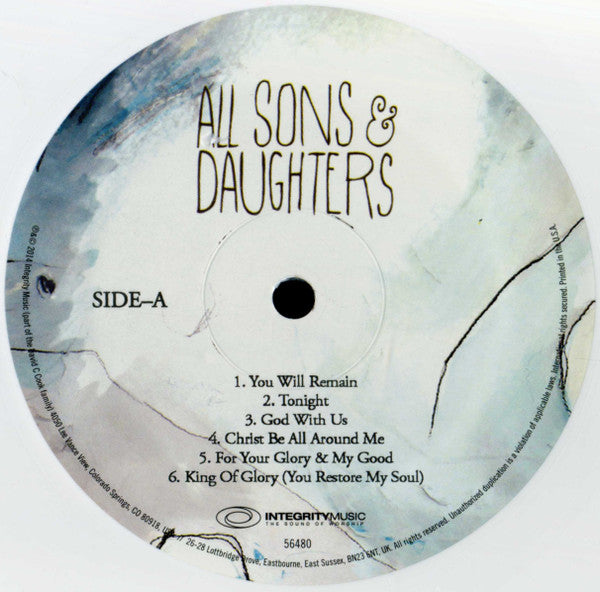 All Sons & Daughters : All Sons & Daughters (LP, Album, Ltd, Whi)