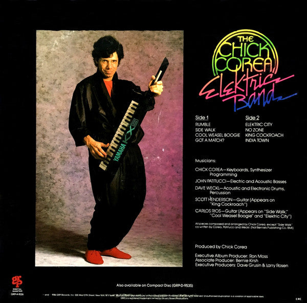 The Chick Corea Elektric Band : The Chick Corea Elektric Band (LP, Album, Club, CRC)