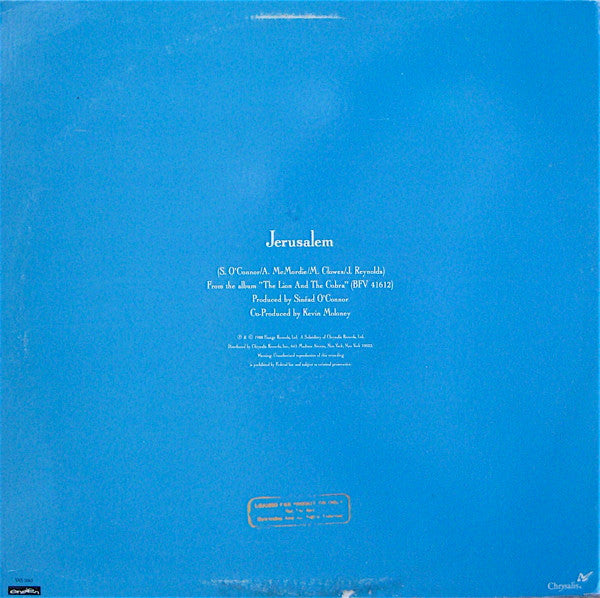 Sinéad O'Connor : Jerusalem (12", Promo)