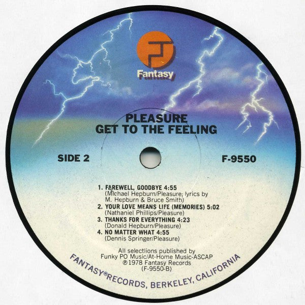 Pleasure (4) : Get To The Feeling (LP, Album, San)