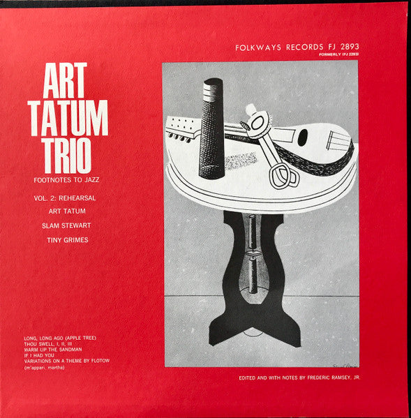 Art Tatum Trio : Footnotes To Jazz Vol. 2: Rehearsal (LP, Album, Mono)