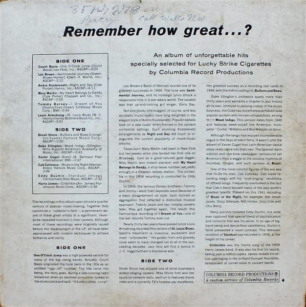 Various : Remember How Great...? (LP, Comp, Mono)