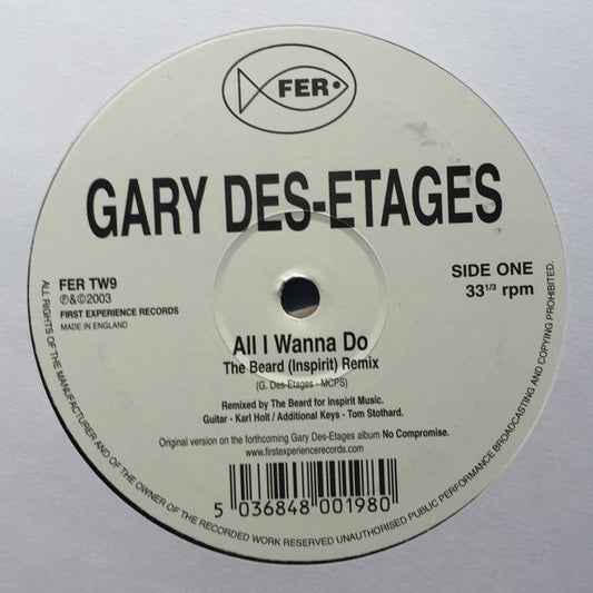 Gary Des'Etages : All I Wanna Do (12")